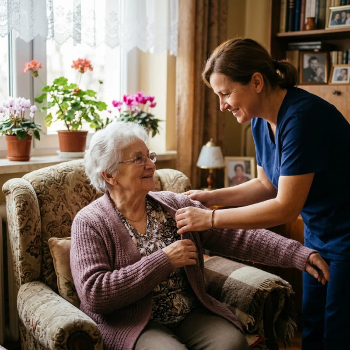 Czego oczekiwać od opiekuna osoby starszej? Zakres opieki bytowej — co wchodzi, a co nie